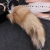 fox tail keychain