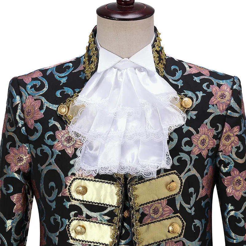 목도 빅토리아 왕자 의상 의상 자바 레이스 칼라 넥타이 성인 펑크 고딕 양식 액세서