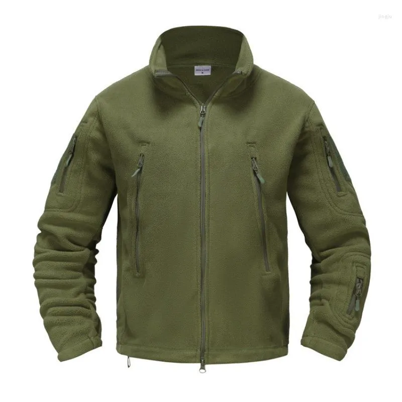 Herrjackor archon utomhus varm liner armé fläkt taktisk stativ krage fleece jacka