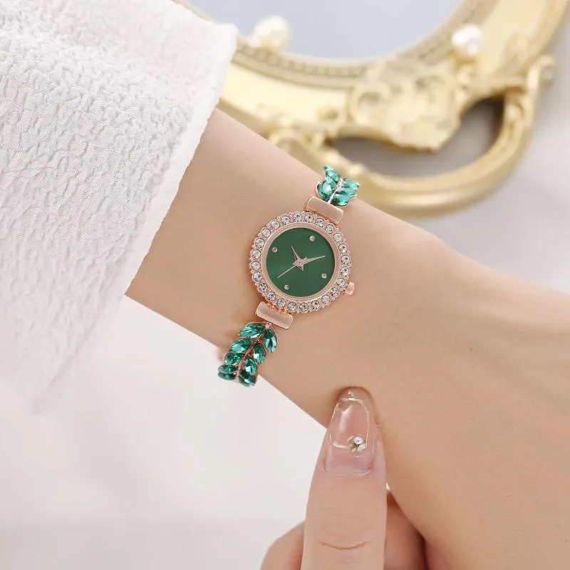 Armbanduhren Damenmode Quarzuhr Armband Jade Minimalist Business V19 Für Frauen Reloj Para Mujon