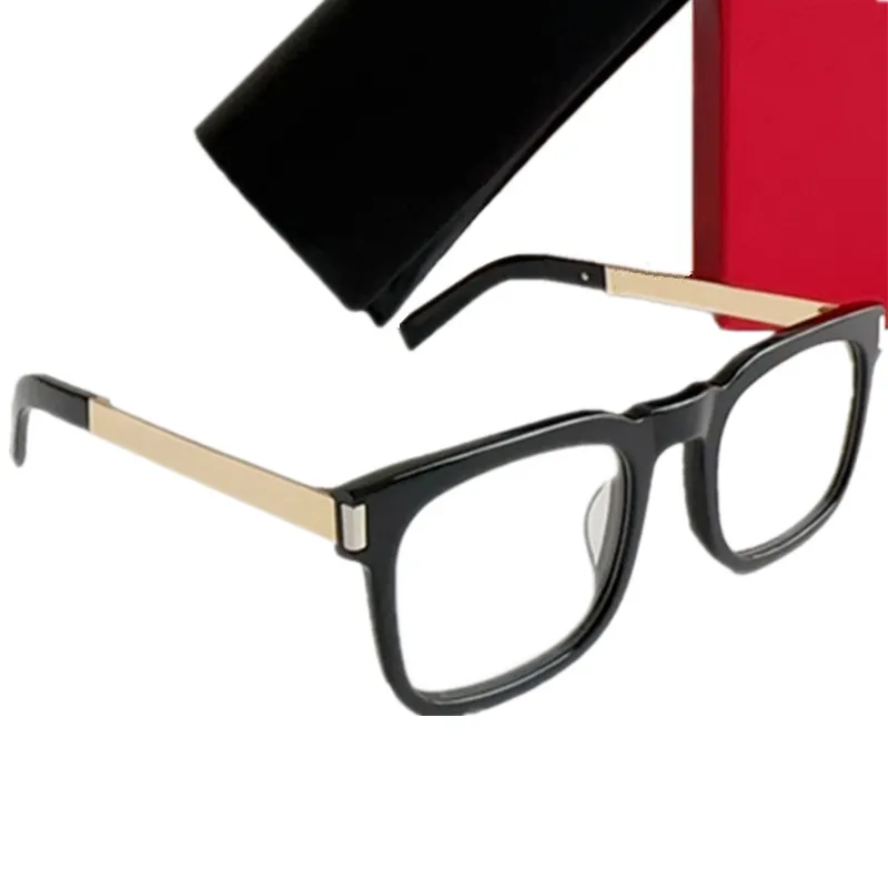 Luxury Desig Men Model Star Concise Square Frame 58L1 51-23-145 Perfekt plankmetallglasögon för receptglasglasögon Fullsetfodral