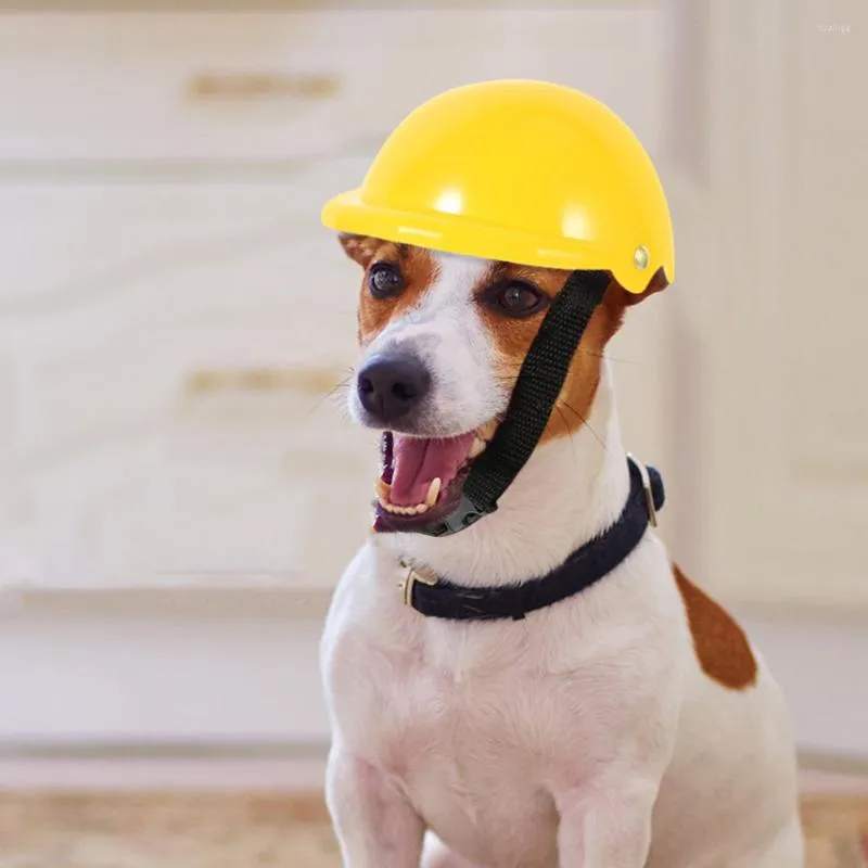 Vêtements pour chiens, chapeau pour animaux de compagnie, couvre-chef de sécurité en plein air, Locomotive dure, protection pour chiot, jouets décoratifs amusants en plastique pour chat