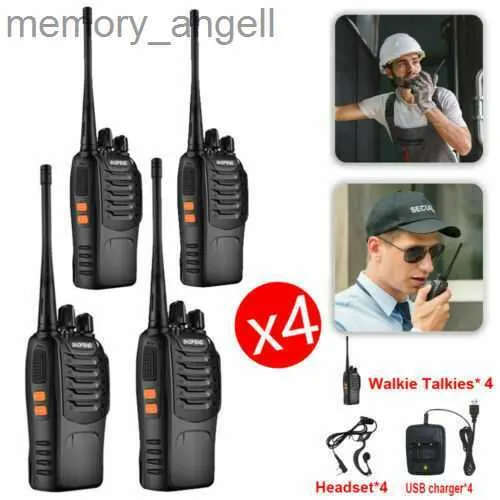 Walkie Talkie Baofweng Walkie Talkie Handheld Intercom 5KM Two-way Radio Communicator for Hotel Construction Site Outdoor Sports Cycling HKD230922