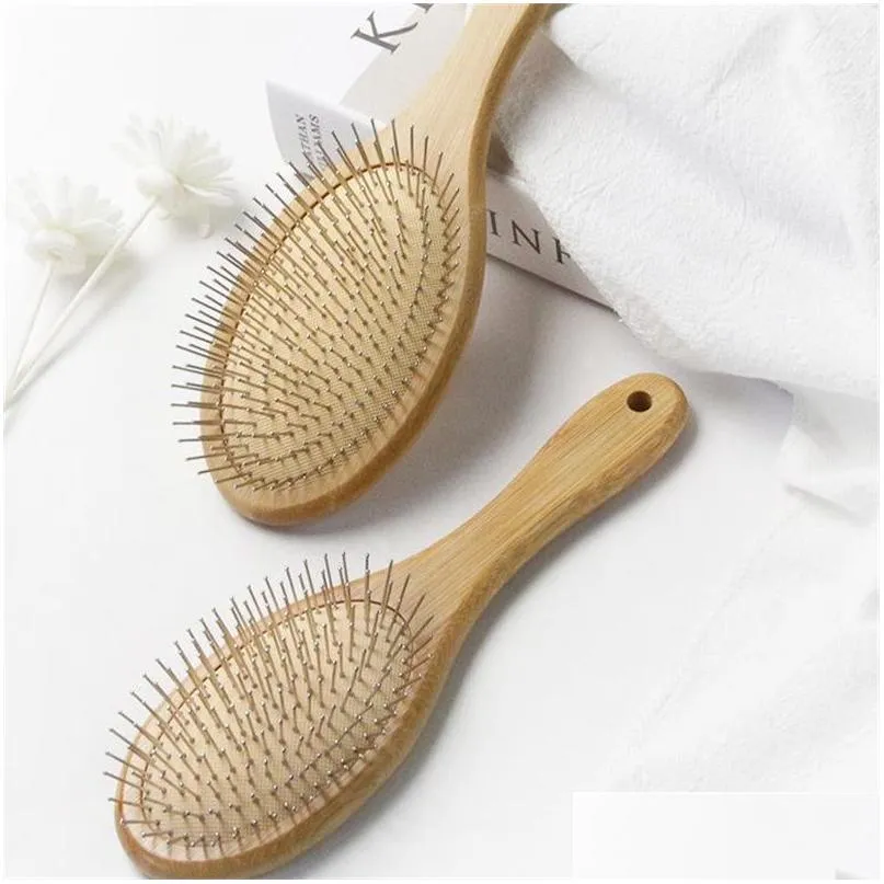 Toilettage pour animaux de compagnie Mas Peigne en bois amusant Supprimer les puces Brosse à cheveux Peignes Chiot Chat Chiens Brosses Fournitures pour animaux de compagnie 20220901 E3 Drop Delivery Home Dh5Jk