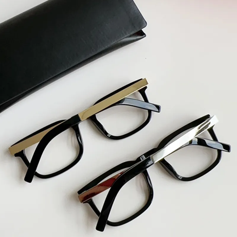 Mode heiße Männer Modell Stern prägnanter quadratischer Rahmen 58l1 51-23-145 perfekte Plankenmetallbrillen für Korrektionsbrillen Schutzbrillen Fullset-Etui