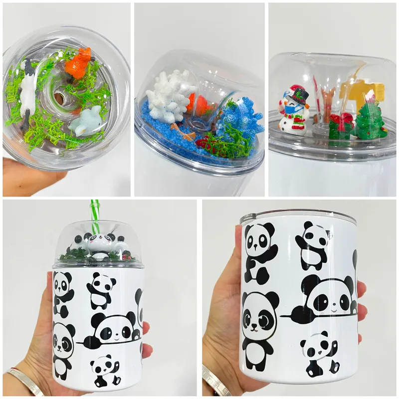 Dome Figurines Topper Lids DIY Cup Topper For 10oz 20oz 22oz