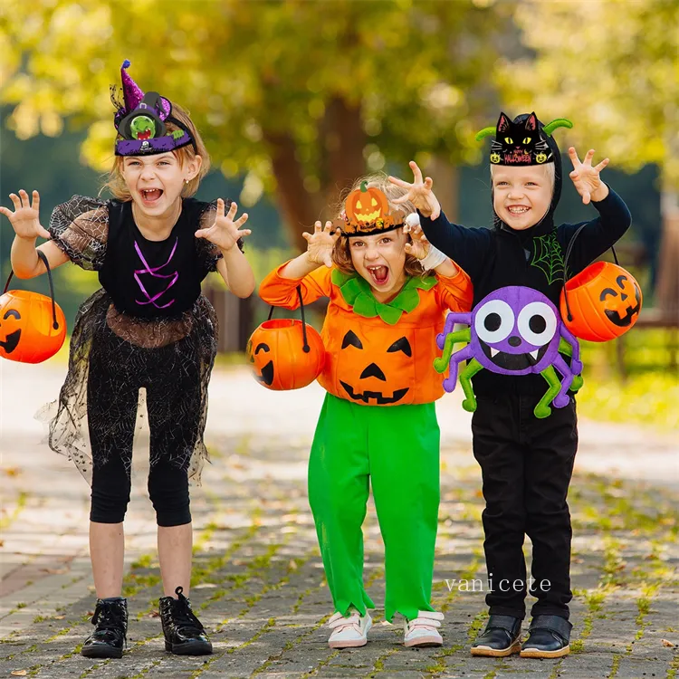 ハロウィーン装飾ヘッドバンドペーパーハットハロウィーンチルドレンパーティー装飾小道具LT549