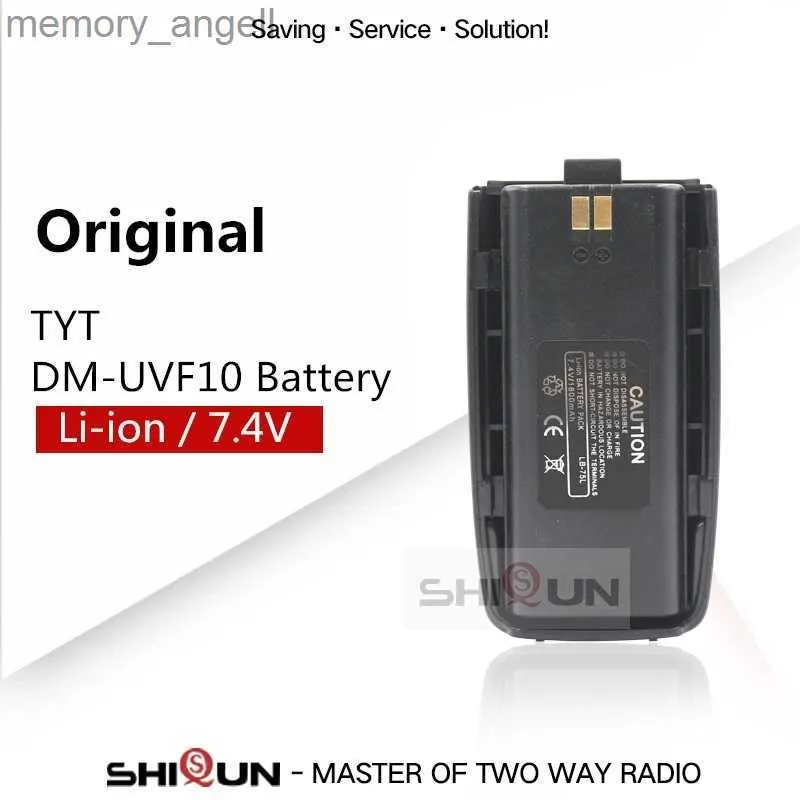 Walkie talkie 1800mAh batteri för TYT DM-UVF10 Kompatibel med RT2-batteri DC 7.4V UVF10 Li-ion-batteri DMR Walkie Talkie Lithium HKD230922