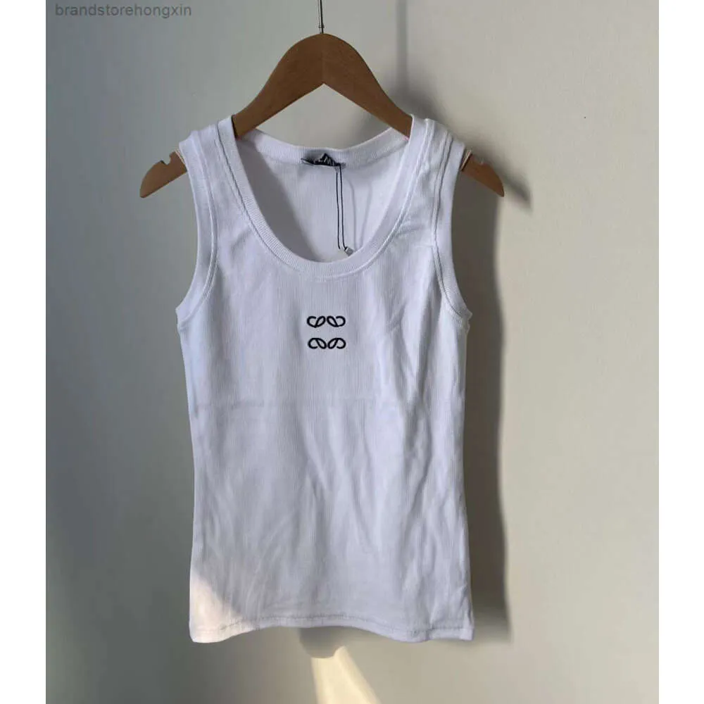 T-Shirts Tasarımcı Örme T-Shirt İşlemeli Tank Top Yoga Sportsa