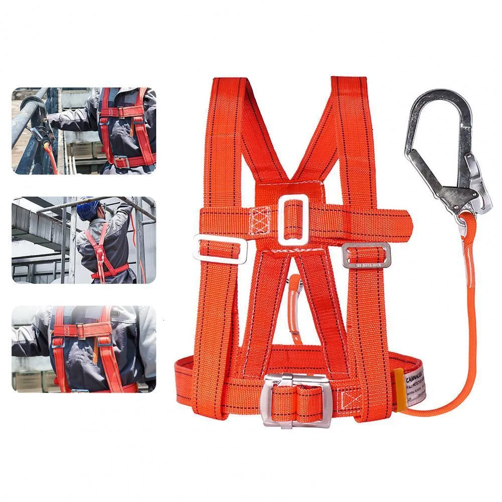 Climbing Harnesses 2Meter Adjustable Safety Belt Aerial Work Cleaning External Wall Rescue