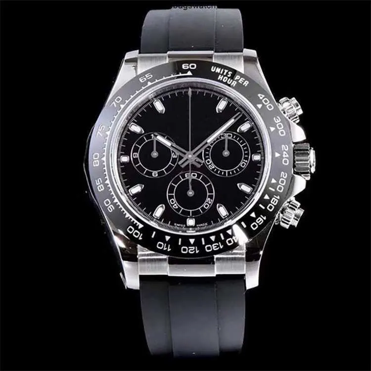 Luxury Rolaxs Wrist Watches Mens Watch Super Quality CAL4130 Movement 40mm 116519 Rubber Bands Watches Ceramic Mechanical Automatic Men's Wristwatches HBY5