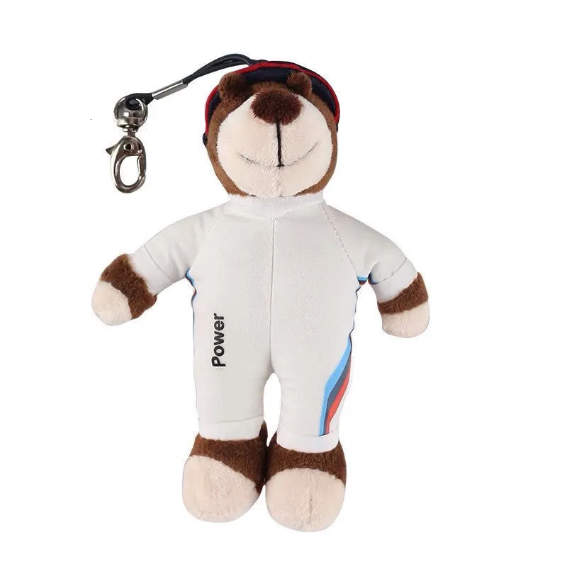 Plush BMW Bear Keychain Cute Car Keyring Pendant White Soft Foam Rubber Car Interior Exterior Decor From Bao08 13.1 DHgate.Com