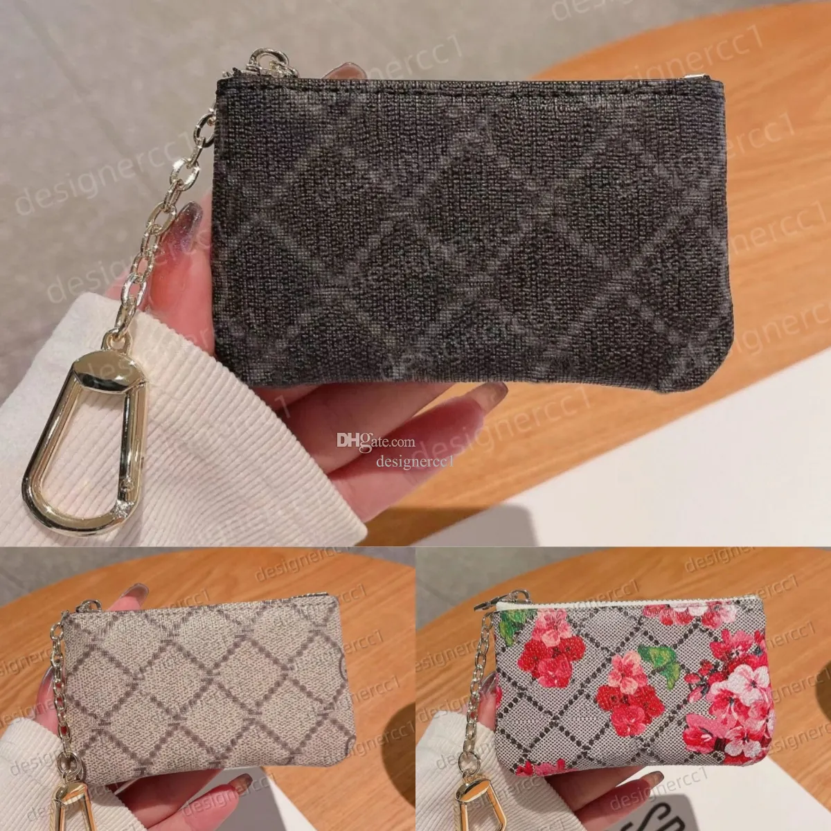 Classic G Small Zip Wallets Coin Purse Men Womans Designer Key