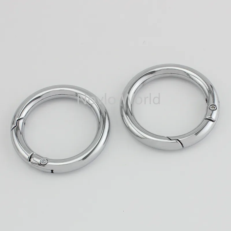 Anelli Noo World 5-20-100 pezzi 6 colori 32,9 mm 1-1/4" in metallo cromato Anello a molla O Anello moschettone rotondo 230922_voghion.com