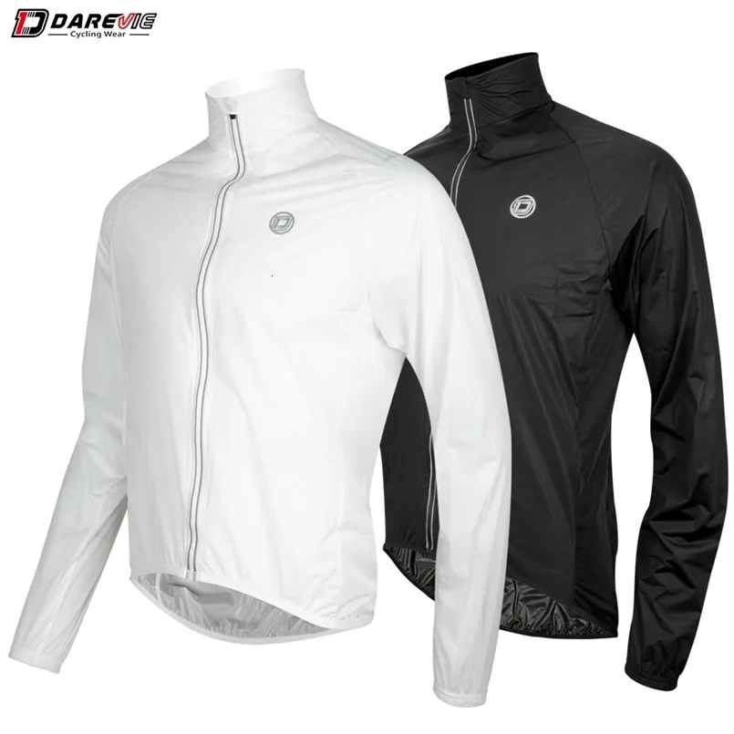 Fietsjacks DAREVIE Fietsen Regenjas Man Ultralight Zomer Lange Dames Fietsen Regenjas Opvouwbaar Reflecterend Waterdicht Sneldrogend Regenjas 230921