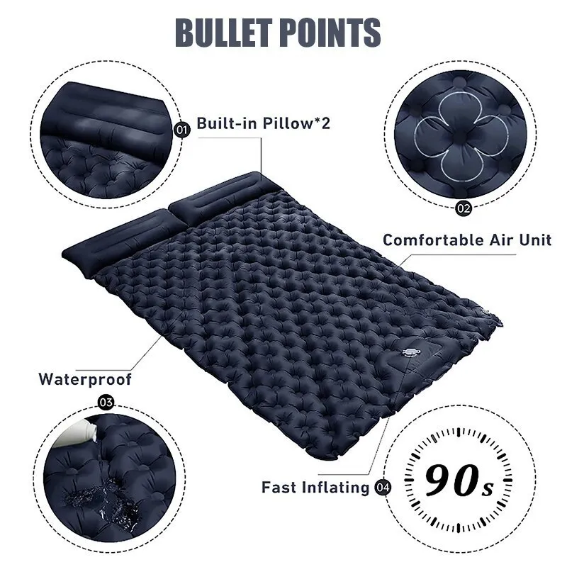 Naturehike Matelas De Camping Ultraléger Gonflable Imperméable R 3.2 - 196x64x8 Cm Pour Trekking