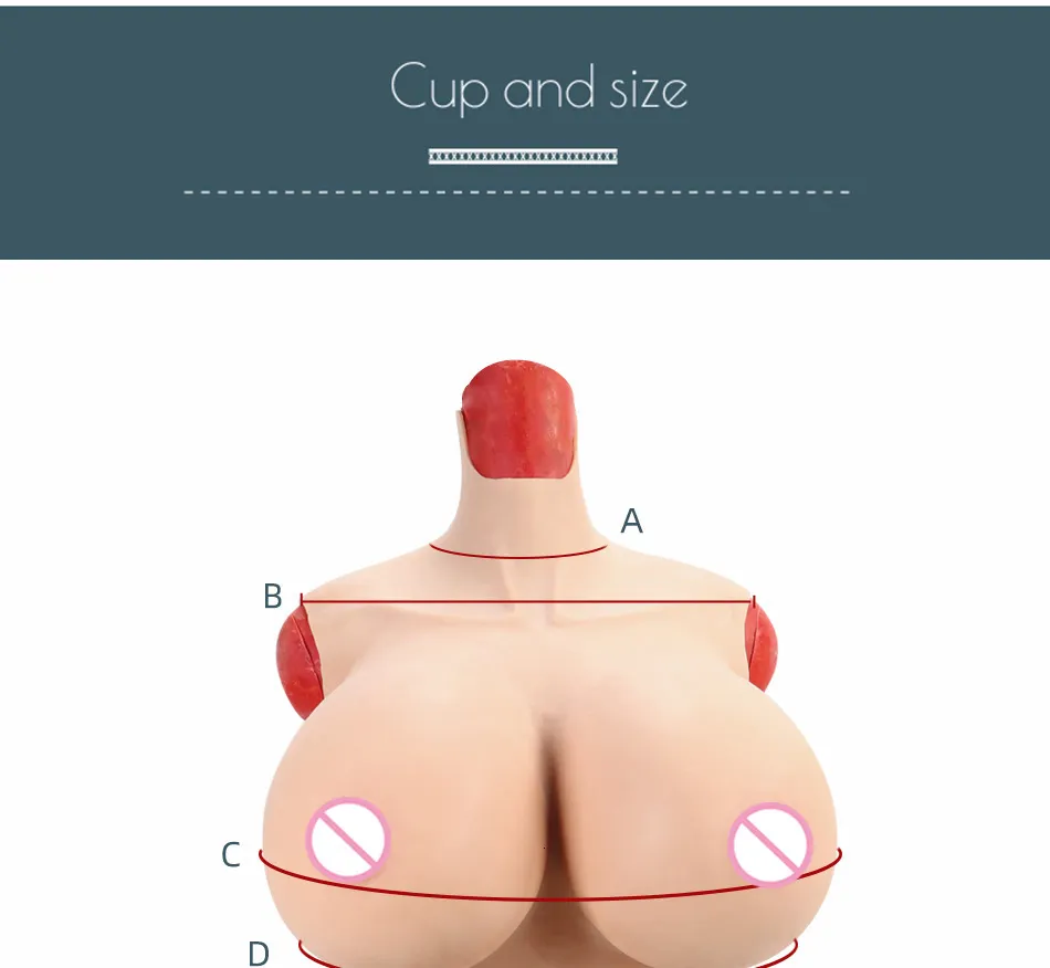 Breast Form MUSIC POET Large Silicone Forms I K Z Cup For