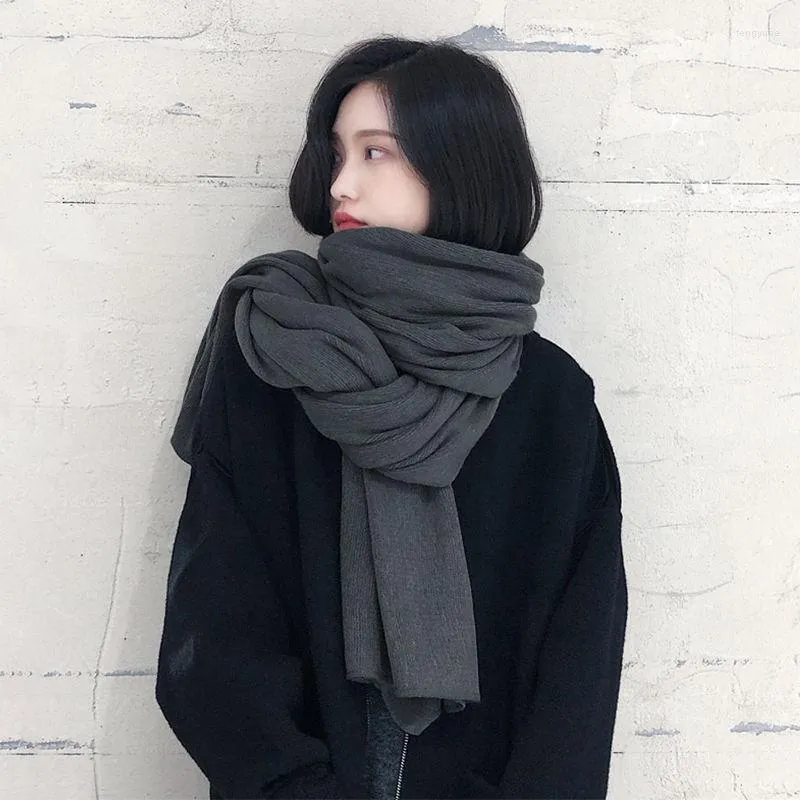 Шарфы Осенне-зимняя мода Корейская версия искусственного кашемира женский шарф вязаный утолщенный теплый универсальный тренд шаль