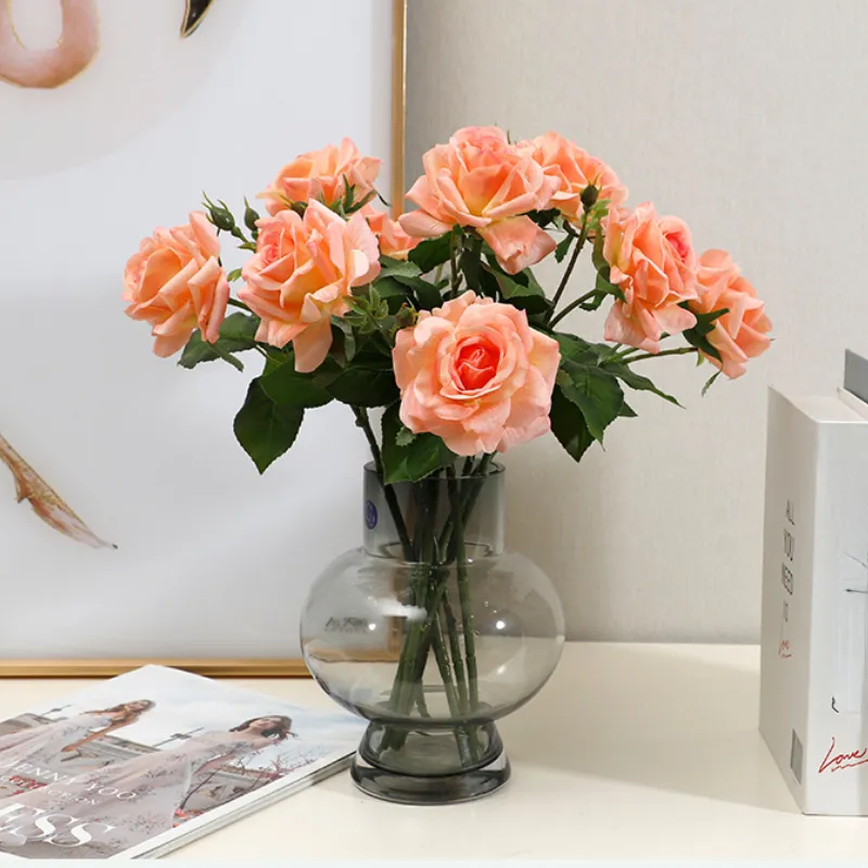 Faux Floral Hand Moisturizing Rose Simulation Flowers Home Decoration Photography Props Hand Bouquet
