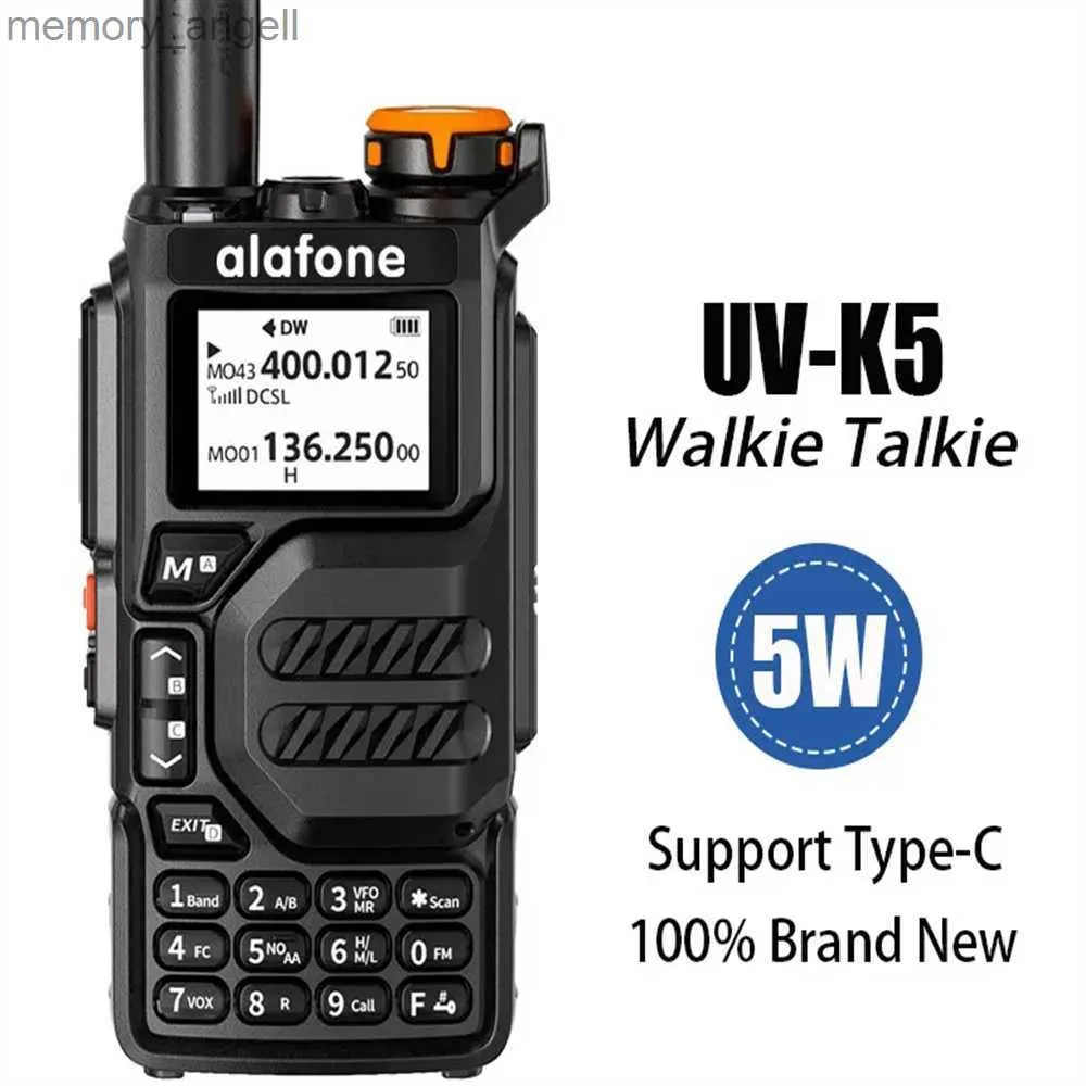 Walkie Talkie UV-K5 K5クロスセグメントインターコムAM/FM DTMFデジタルGPSモバイル10km長い双方向ラジオトランスミッションレセプションWalkie Talkie HKD230922