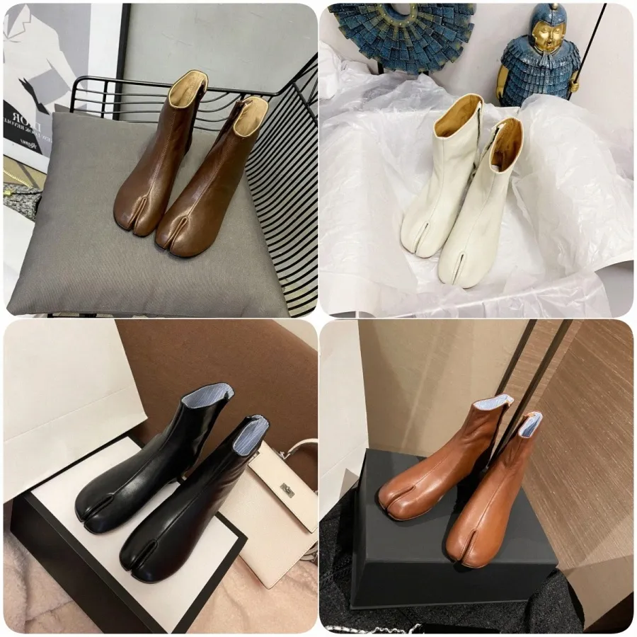 Luxury Tabi Boots Split Toe New Glitter Anatomic Ankle Womens Colored