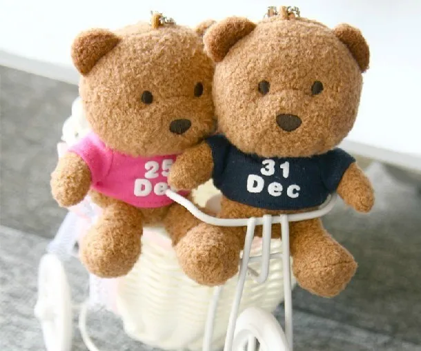 Plush Keychains Cute 365 Days Bear Of Color Teddy From Bao08