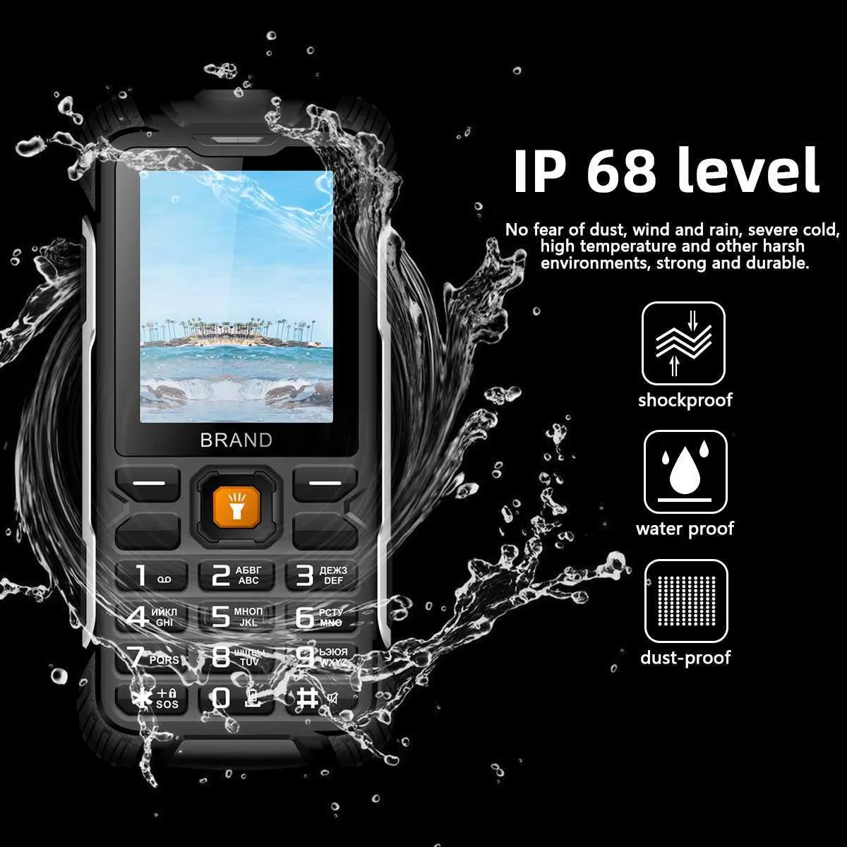 Walkie Talkie EAOR 2G Прочный Телефон IP68 Водо /Пыленепроницаемый Телефон  С Двумя SIM Картами Кнопочный Телефон 3000 МАч Поддержка Обратной Зарядки  HKD230922 От Memory_angell, 3 434 руб. | DHgate