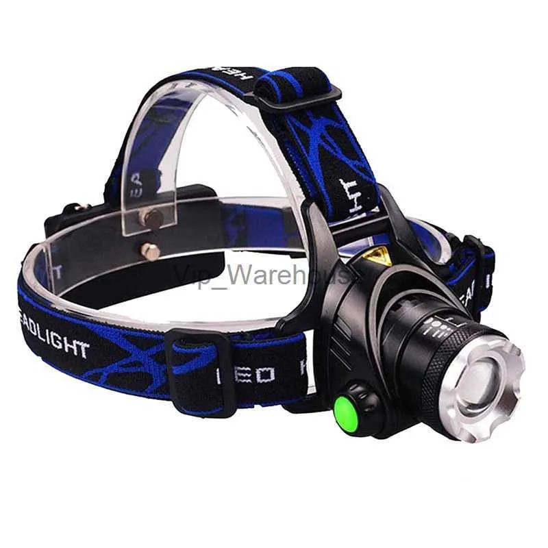 Head lamps Phare XML L2 LED lampe frontale Zoomable lampe frontale torche 5000lumens puissantes lampes de poche LED rechargeables pour la chasse pêche HKD230922