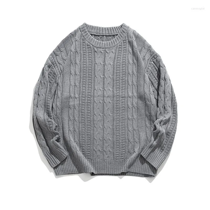メンズセーター秋の特大のビンテージセーターメン編みジャンパーファッション韓国ストリートウェアバギープルオーバー衣類トップス男性プラスサイズ3xl