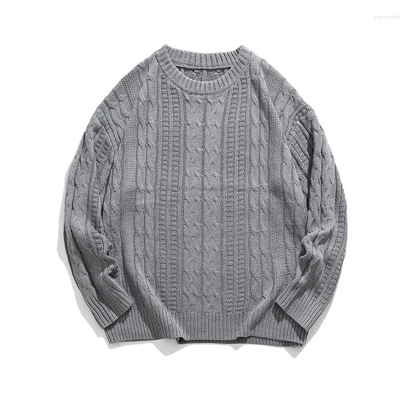 Maglioni da uomo Autunno Oversize Maglione vintage Uomo Maglione lavorato a maglia Moda Coreano Streetwear Baggy Pullover Abbigliamento Top Uomo Taglie forti 3XL