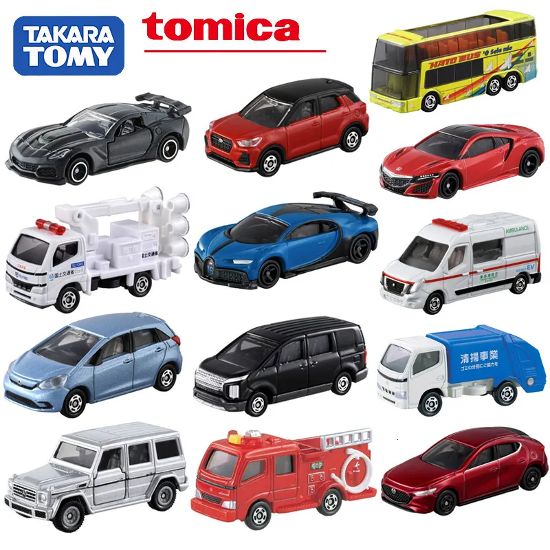 Modèle moulé sous pression TAKARATOMY Tomica jouet voiture en alliage modèle simulation AE86 GTR bus tomy parking garage scène 230922