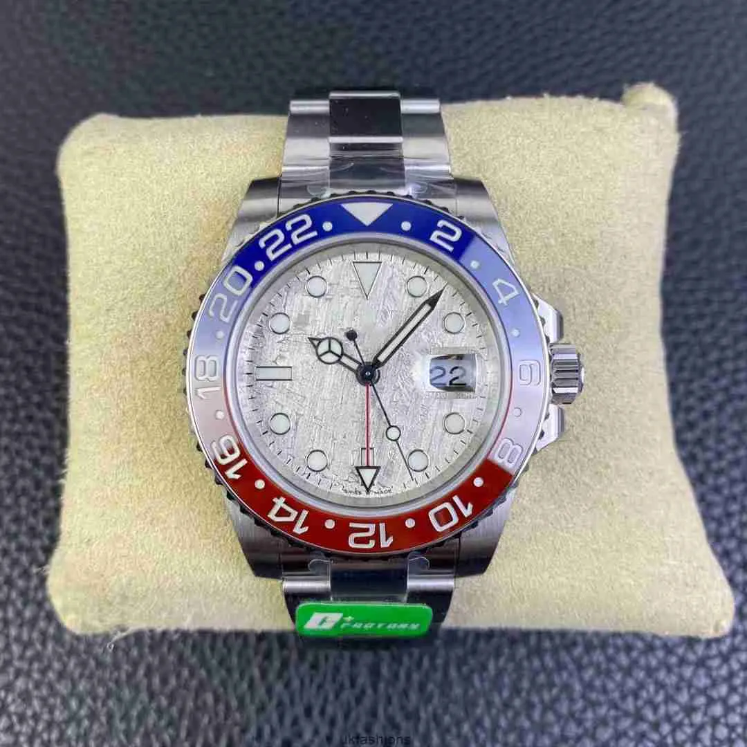 Rolaxs Watches Designer C Factory 126719 Luxury Watch Greenidge II Cola Circle GMT Meteorite dial 40mm 3285 Mechanical movement 904L Steel 72hour kinetic energ HBSU