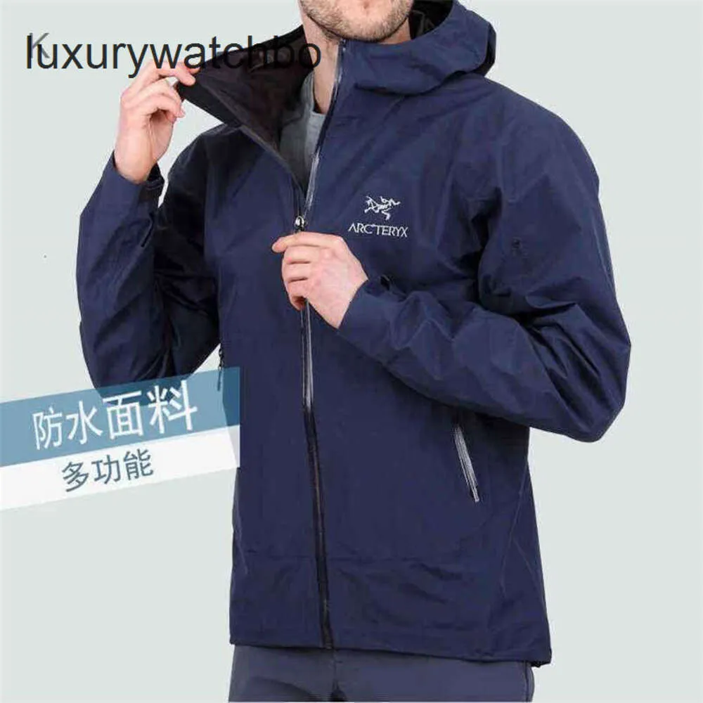 Varumärke Arc'teryes Men's Jacket Designer Coats Hoodies Jacket Rushsuit Zeta Men's Outdoor Sports Waterproof Breattable Hard Shell Coat New T1D1