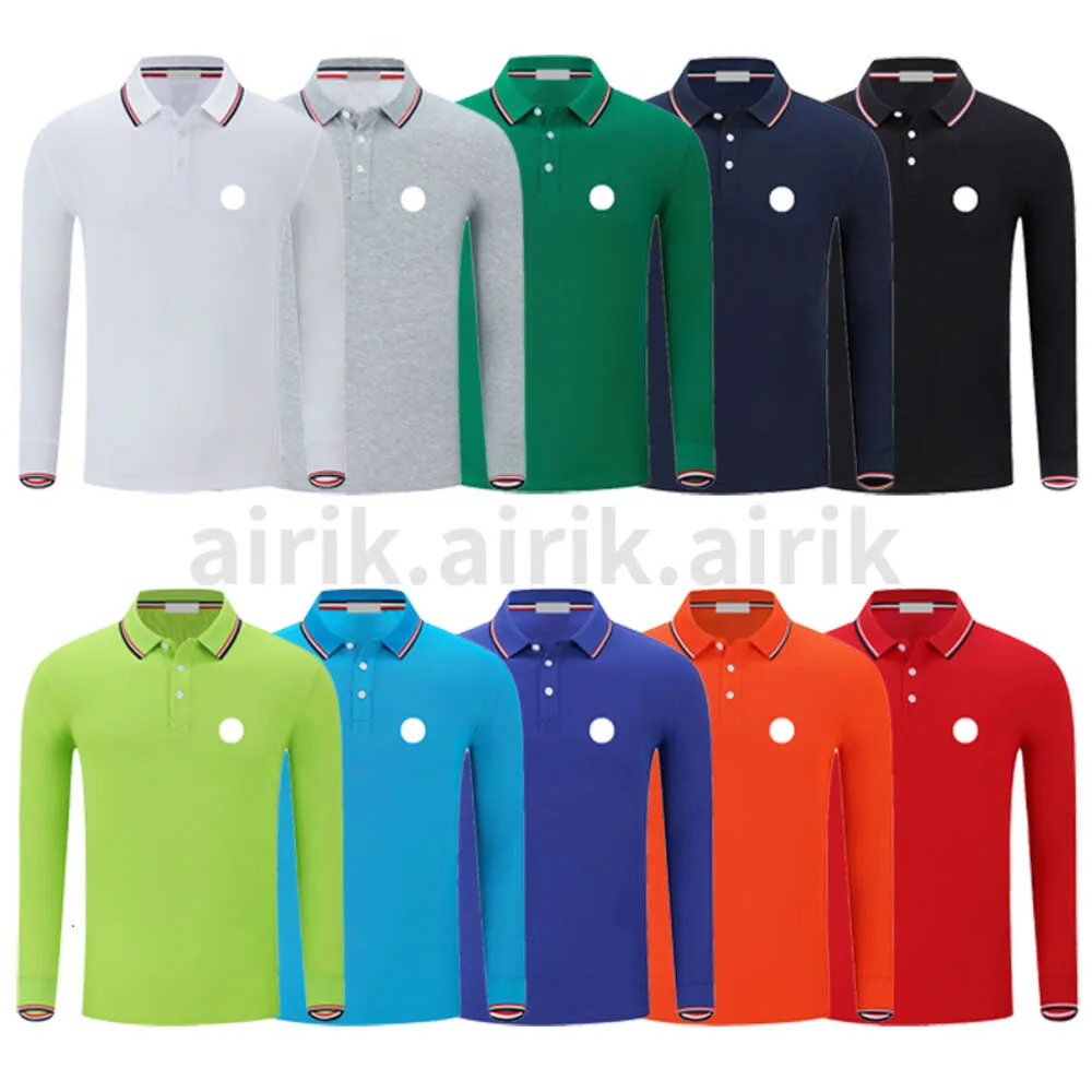 Mens Tees Polos 2023 Mens Basic Long Sleeve Fashion Polo Shirt Designer T-shirt broderad märke Kläder andas Polo Shirt Asia Code S-4XL