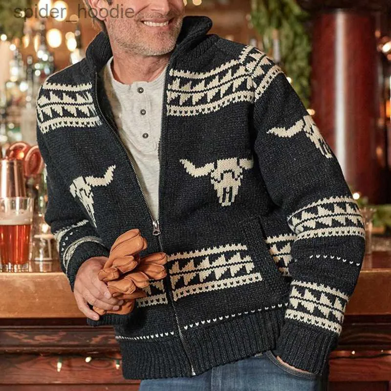 Mens Sweaters Mens Sweater Cardigan 2023 Autumn And Winter New