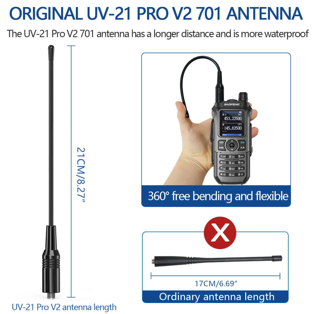 Walkie Talkie Baofeng UV 21 Pro V2 Walkie Talkies Long Range Ham Two Way  Radio Waterproof Wireless Copy Frequency Type C Charger UV 5R 16KM  HKD230922 From Memory_angell, $29.34