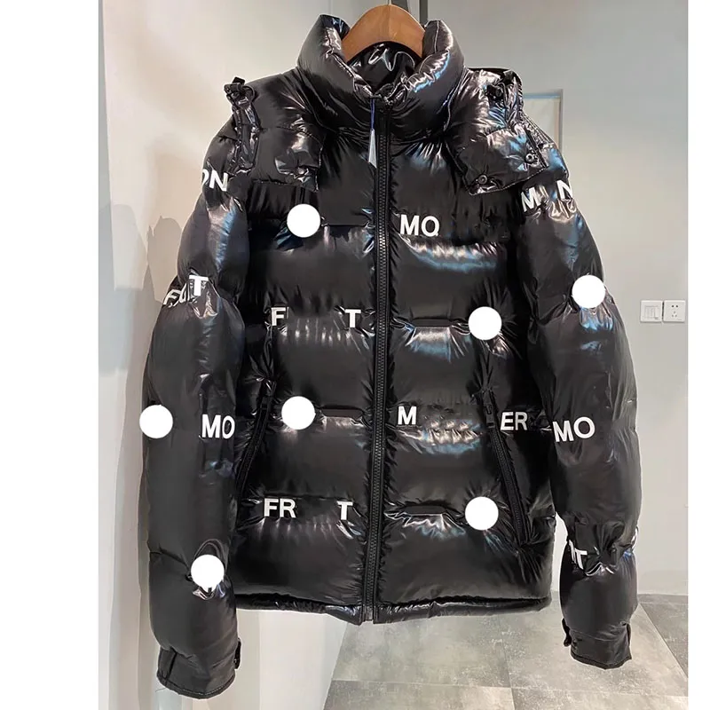 mens down Jacket Designer Mens manteau d'hiver Femmes Full Body 3D Impression Amovible Chapeau Stand Cou Puffer Veste Couple Épaissie Chaud Veste D'hiver Manteau Top