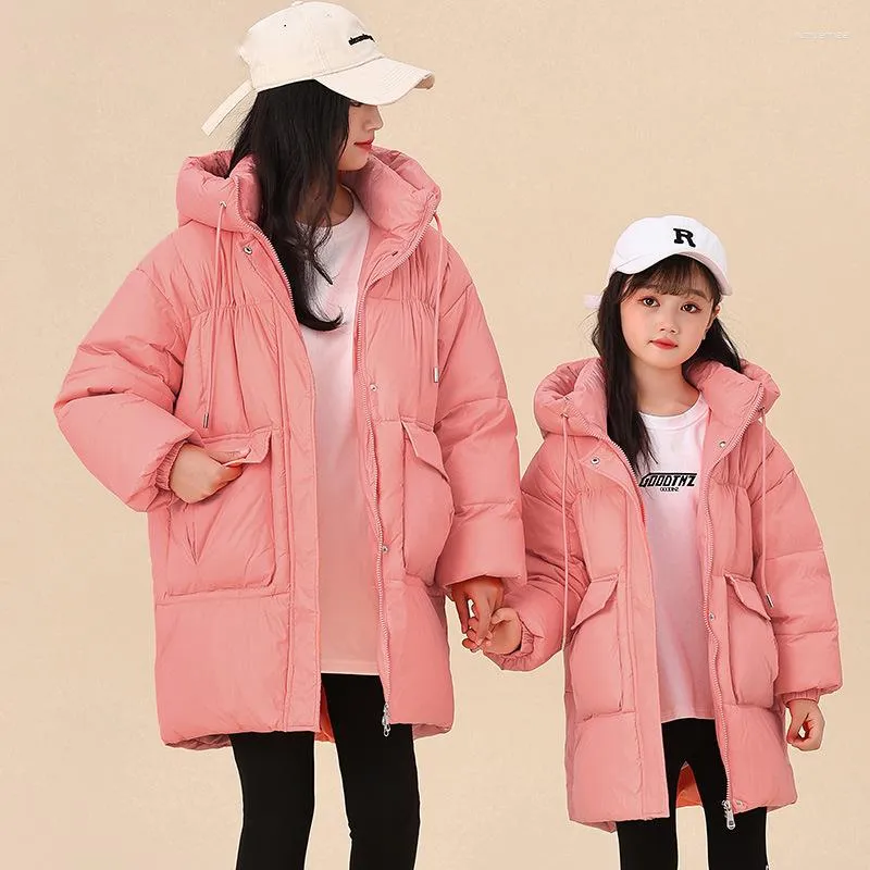 Down 2023 Çocuklar Uzun Kapşonlu Ceket Kızlar Yabancı Stil Koreli Versiyon  Siyah Kalın Sister Kış Giysileri Yi TL1,490.16 | DHgate