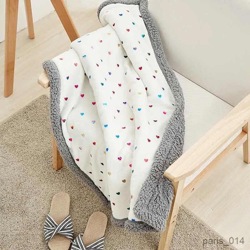 Одеяла для пеленания 75*100 см, детское фланелевое хлопковое одеяло с тиснением, двухслойное детское зимнее одеяло, пеленальное постельное белье