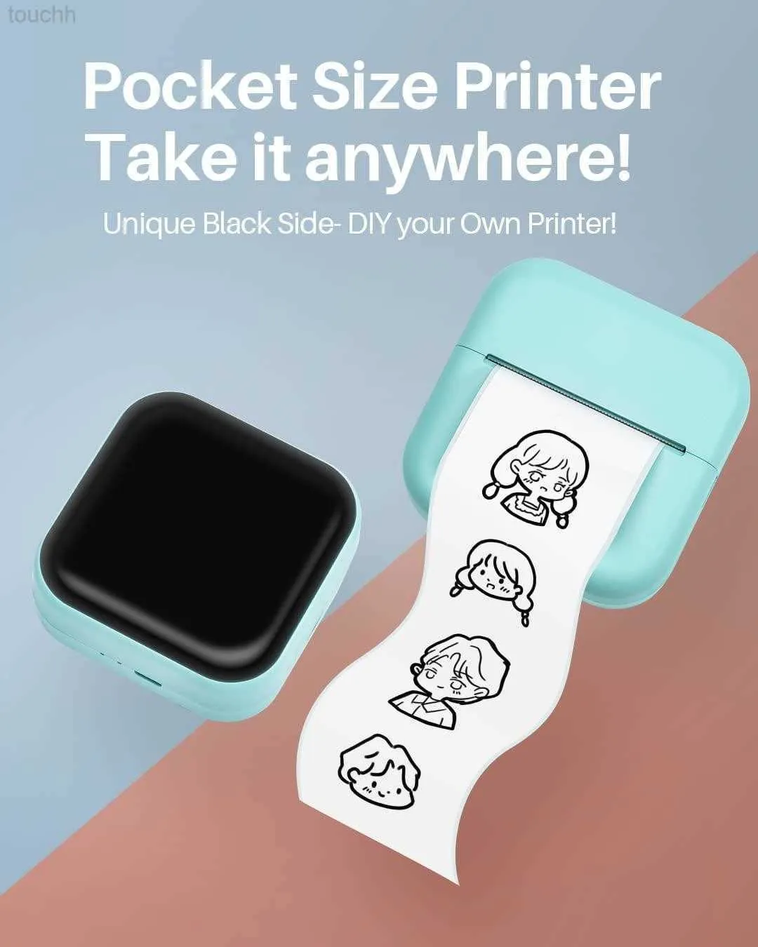 Phomemo M02X Mini Bluetooth Sticker Printer - Portable, Inkless, For Photos, Notes, And DIY-279028