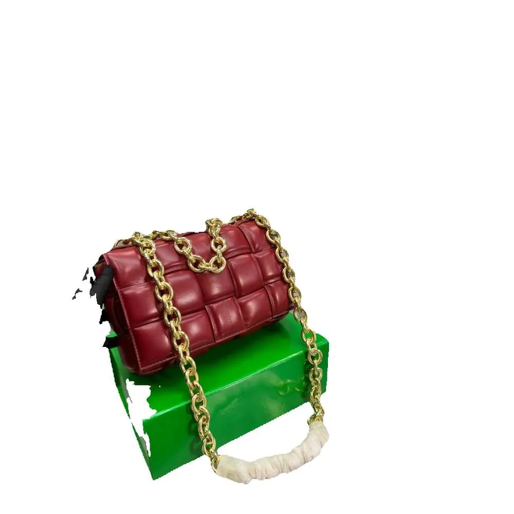 5A Ny designer Bag Classic Brand Women's Handbag Leather Woven Mahjong Bag toofu Bag Gold Chain Single Shoulder Bag Crossbody Bag