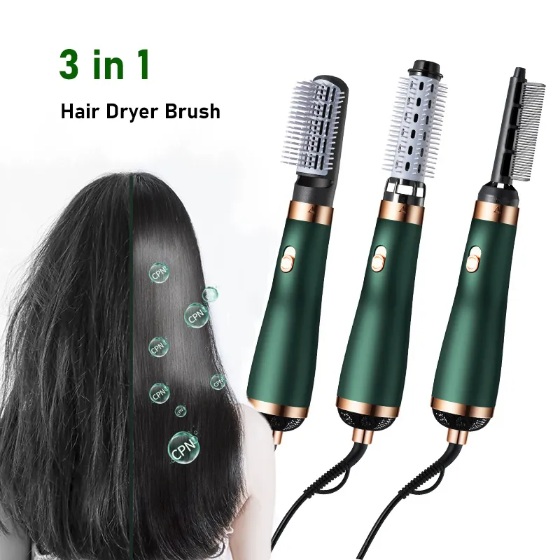 Lisseurs à cheveux 3 en 1 sèche-cheveux et brosse à lisser les cheveux électriques rotatifs lisseurs pour femmes peigne professionnel bigoudi modélisation 230922