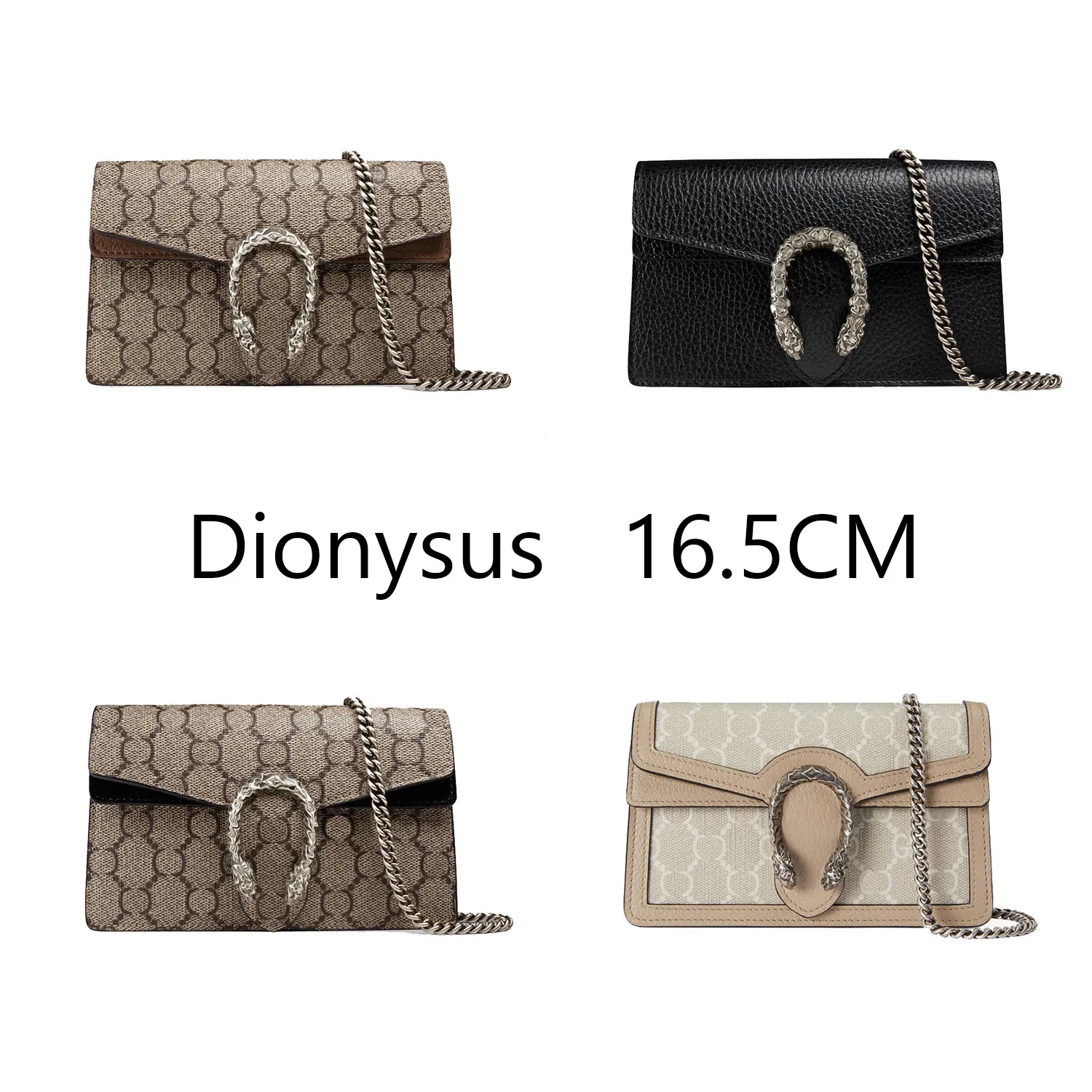 Classic Luxury Chain Fashion 2023 Plaid Flower Brand Wallet Vintage Ladies Brown Leather Handbag designer shoulder bag