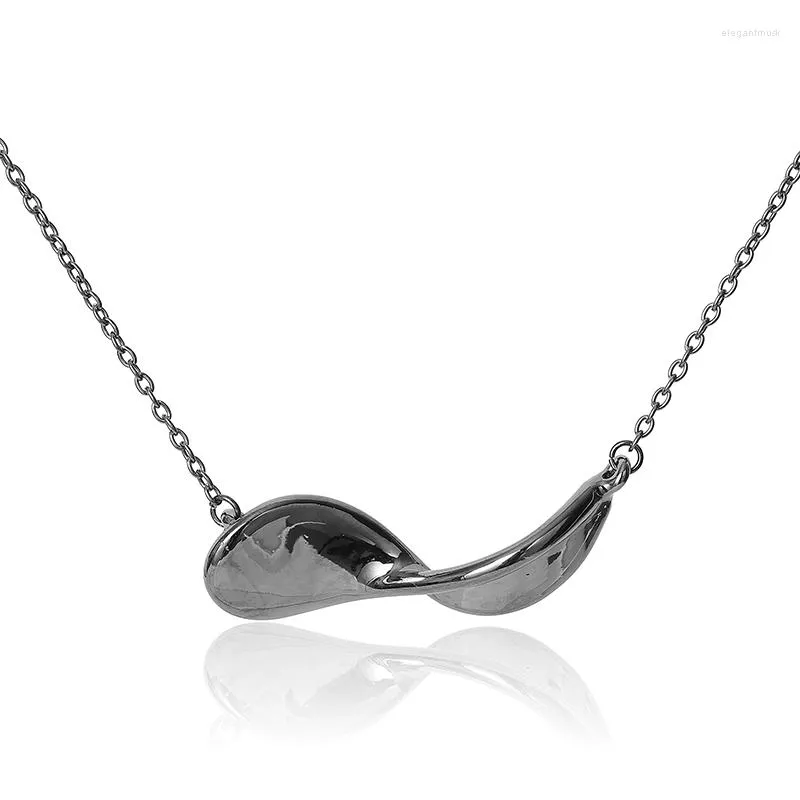 Ожерелья с подвесками 2023, индивидуальное трендовое ярко-черное модное ожерелье, спокойное, темпераментное, женское, высокое качество