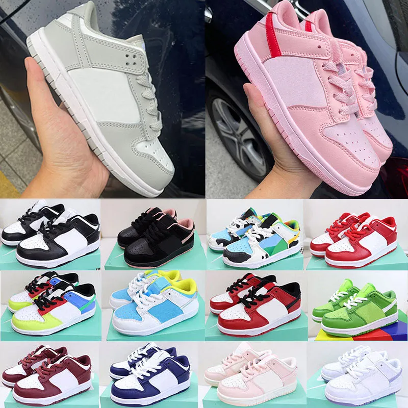 2023 SB Chunky Kinderschoenen Sport Outdoor Atletisch UNC Zwart kinderen Wit Jongens Meisjes Casual Mode Sneakers Kid Wandelen Peuter Sneakers Maat