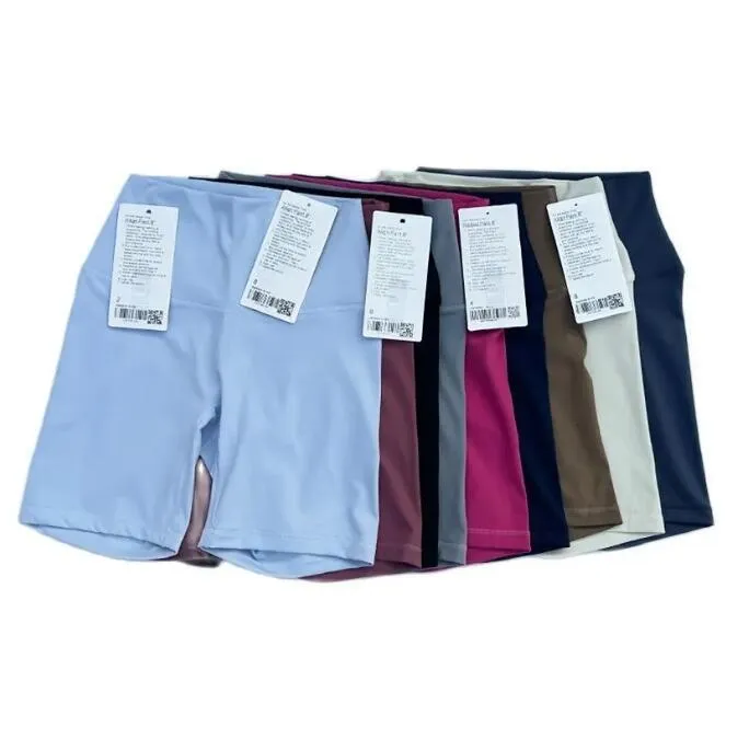 LU LU LEMONS Completi Align LL Suit Pantaloncini sportivi da yoga a vita alta da donna Pantaloni a 4 punti Running Fiess Intimo da palestra Leggings da allenamento