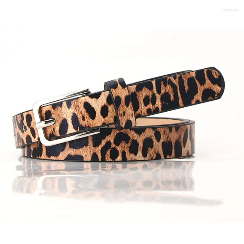 Cinture Est 1.8 cm 103 cm Cintura larga femminile Cintura nera leopardata Zebra Mucca a righe con stampa Cintura da donna Cintura sottile e stretta selvaggia