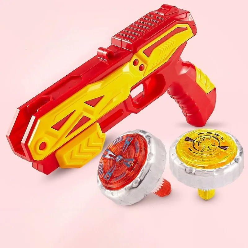 Spinning Top 2 Gyro Children Luminous Rotating Gun Parents And Outdoor  Battles Boys Light Toys 230922 From Daye08, $9.49