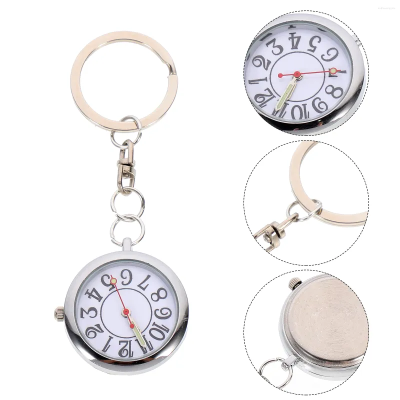 Intrekbaar pocket horloge vintage digitaal horloge voor mannen duurzame glazen spiegel