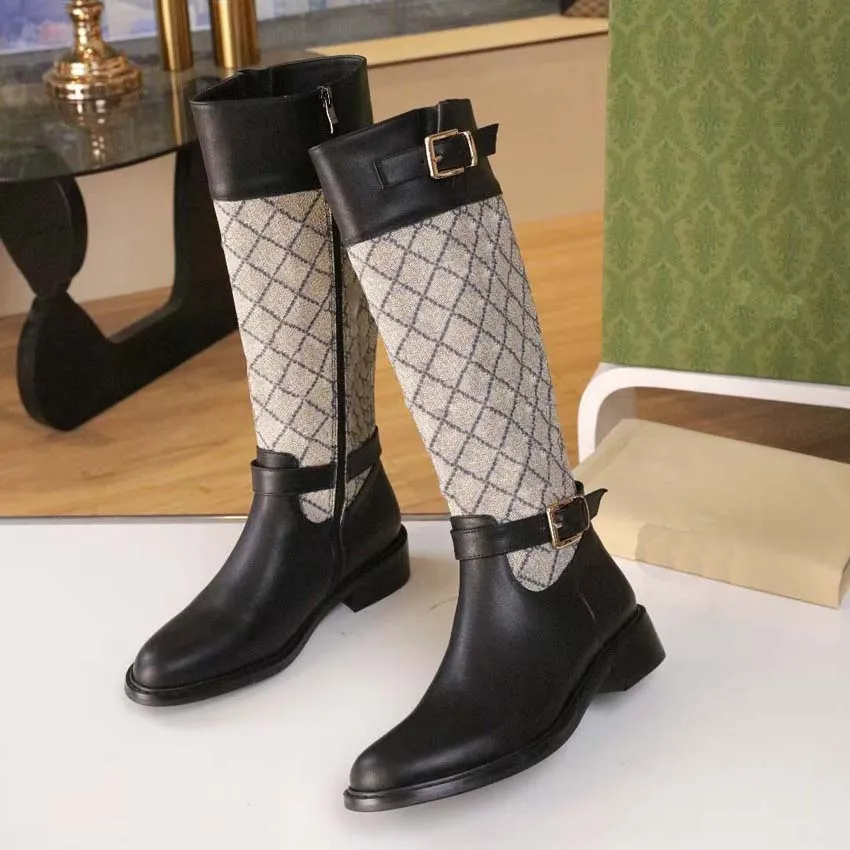 Botas acolchadas de diseñador para mujer de marca Botas Martin Botas de cuero Caballero vaquero romano Martin Moda occidental